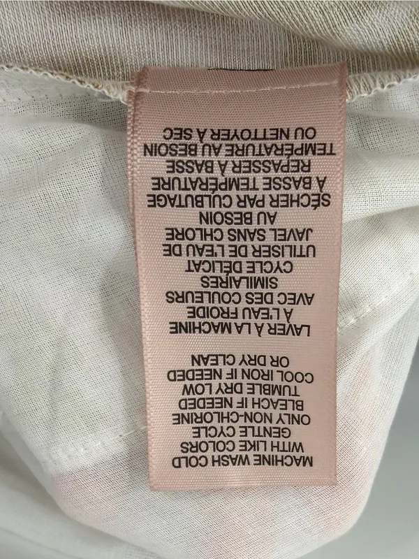 Philosophy Republic Floral Wide Leg Pull-On Pants S NWT Tan Cream - Image 9