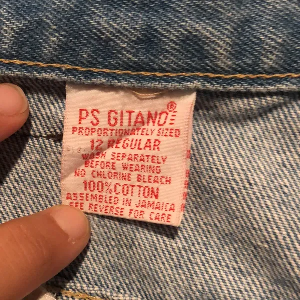 P.S. Gitano Vintage 80s Light Wash High Waisted Jeans - Image 6
