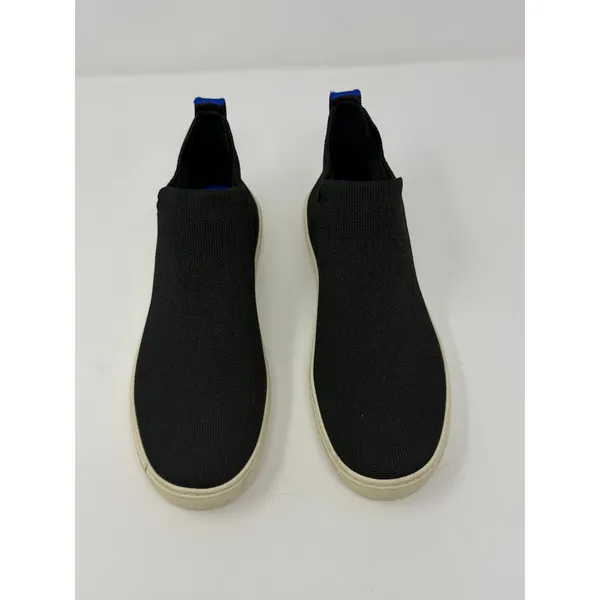 Rothy's Chelsea Sneaker Black Solid Knit Ankle Boot Women Size 7.5 - Image 3