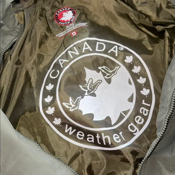 NWT Canada Weather Gear Large Green Hooded Rain Jacket DryGear Performance L - Image 9