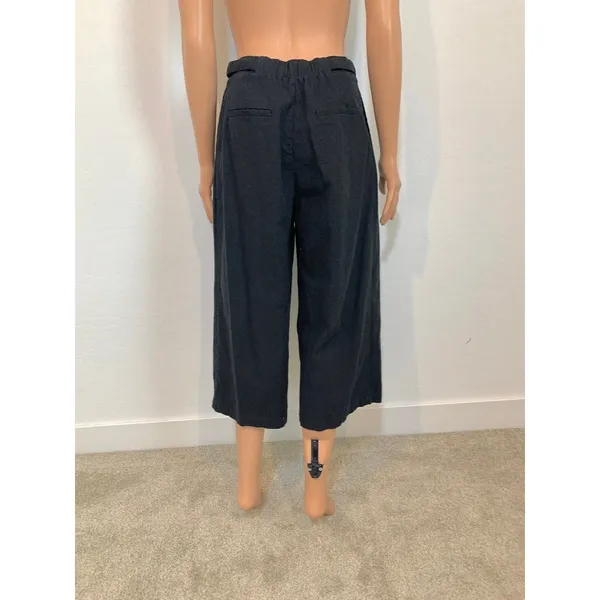 Greylin small Nana pleated linen cropped wide leg culottes P2 3401 - Image 11