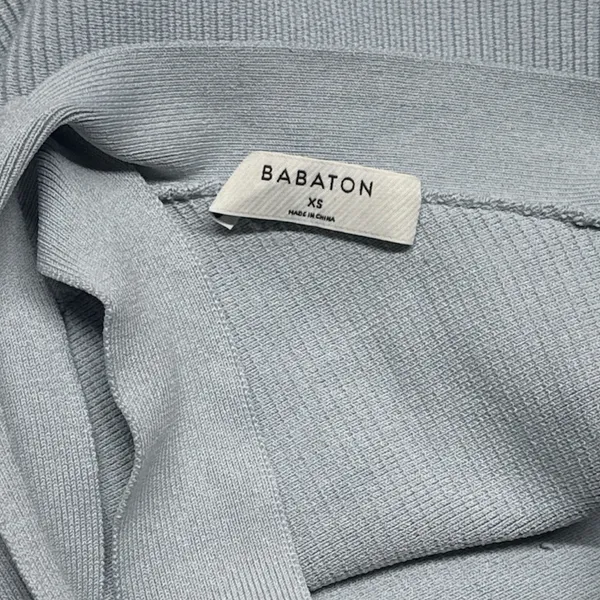 Babaton by Aritzia Sculpt Knit Criss‎ Cross Tank Color lBlue - Image 6