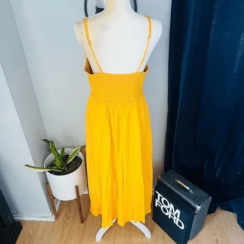 BB DAKOTA BY STEVE MADDEN Challi Midi Dress, Summer, Yellow, Medium (6-8),‎ NWT - Image 10