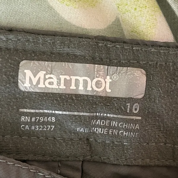 Marmot Convertible Hiking Capris Women's Roll Tab Mid-Rise Gray Size 10 - Image 3