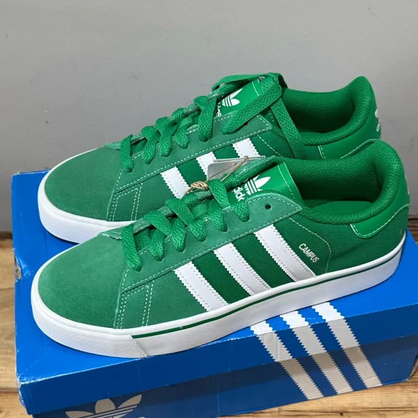 Adidas‎ Campus ADV Green Suede Gum Sole Sneakers NIB 8.5 - Image 2