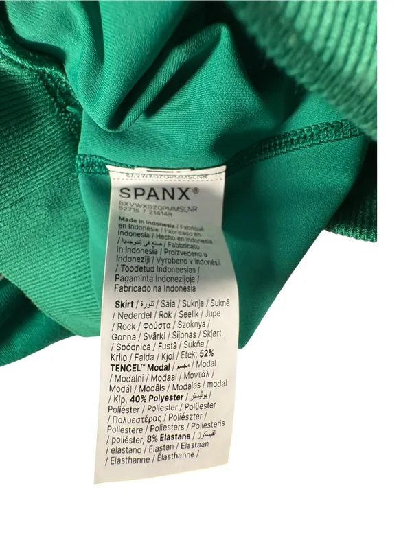 NWT SPANX AirEssentials Pique Skort 3X Field Green Athletic Tennis Golf Skirt - Image 6