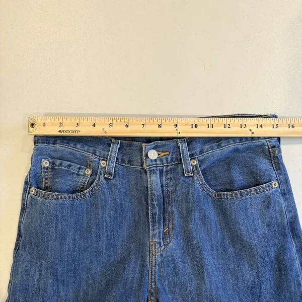 Levis Middy Straight Jeans Women 30** Relaxed 100% Cotton Travel Minimal Concert - Image 4