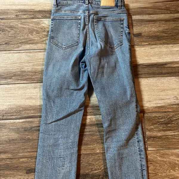 Zara blue straight denim jeans - Image 6