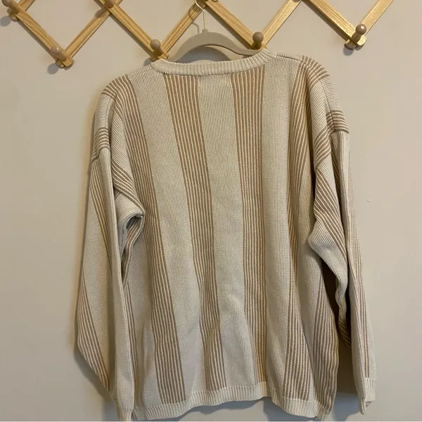 Paris Sport Club Vintage Striped Sweater size Medium - Image 5