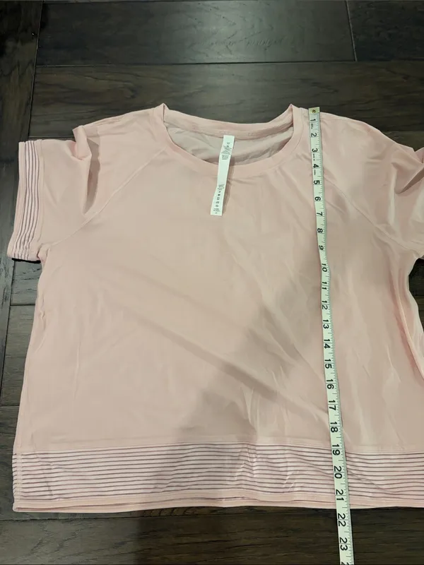 New With Tags Lululemon Stripe in Stride Short Sleeve Sz 10 - Image 8