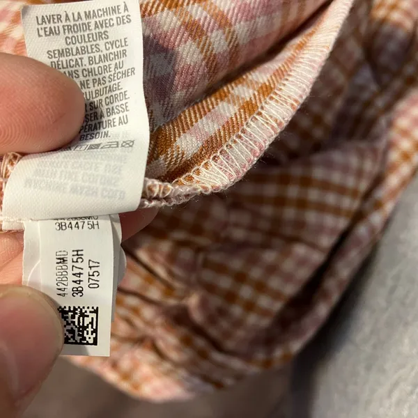 New Aerie Pleated Mini Skirt Pink‎ Brown Gingham Plaid Size XS $49.95 Preppy - Image 7