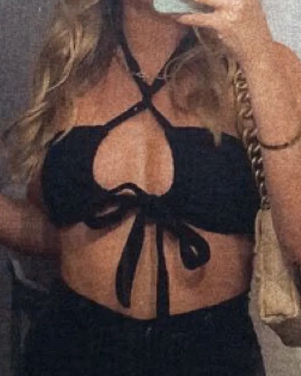 Princess Polly Black Crop Top - Image 3