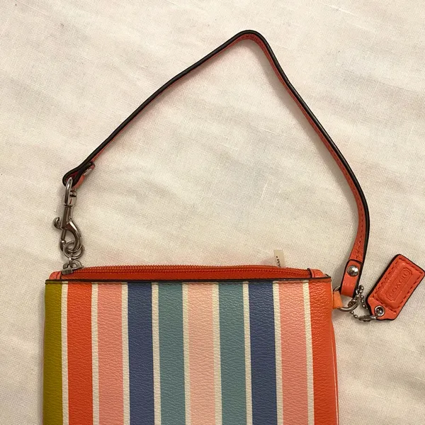Coach Peyton Multistripe Medium Wristlet | Sweet and Saucy - Image 6