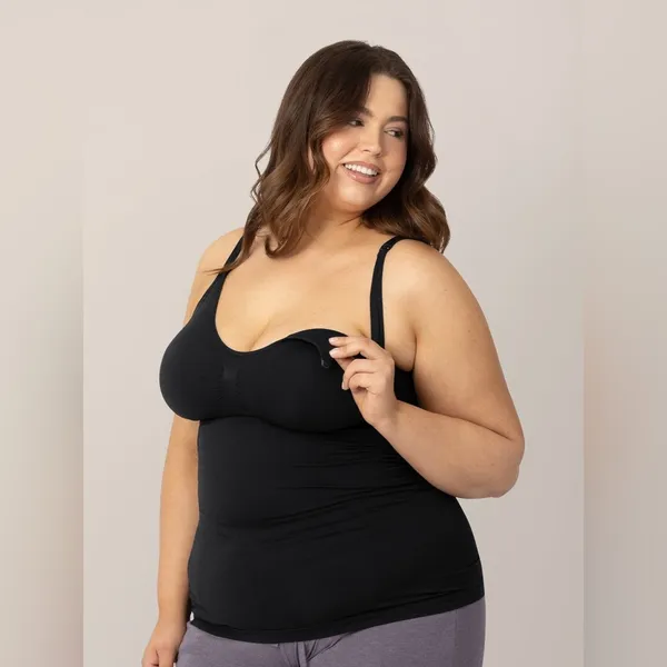 Kindred Bravely Simply Sublime Maternity & Nursing Tank Black Size Medium - Image 3