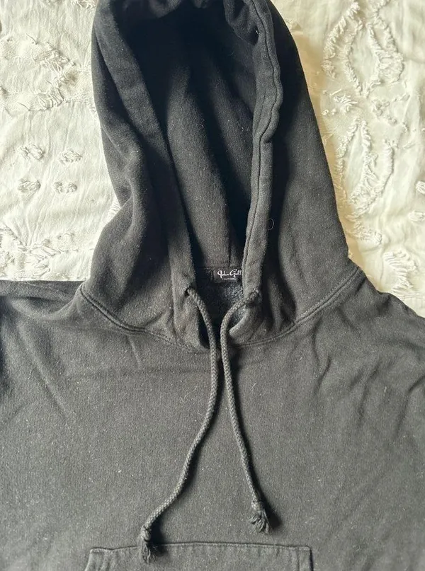 John Galt Black S Cropped Hoodie - Image 3