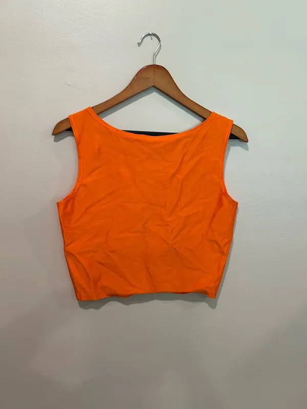 Retro orange crop top Size XL - Image 6