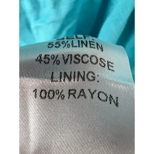 Aaron & Amber Linen Blend Maxi Dress Large Pockets - Image 9
