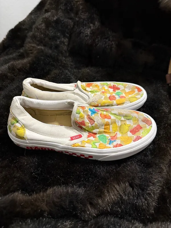 Vans x Haribo Classic Slip On Shoes Men's 6.5 Women 8 gummy bears - Image 6