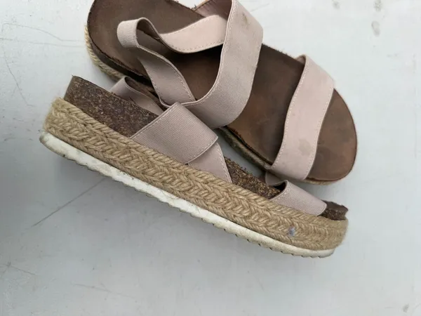 Beige Sandals Tan Size 6.5 - Image 2