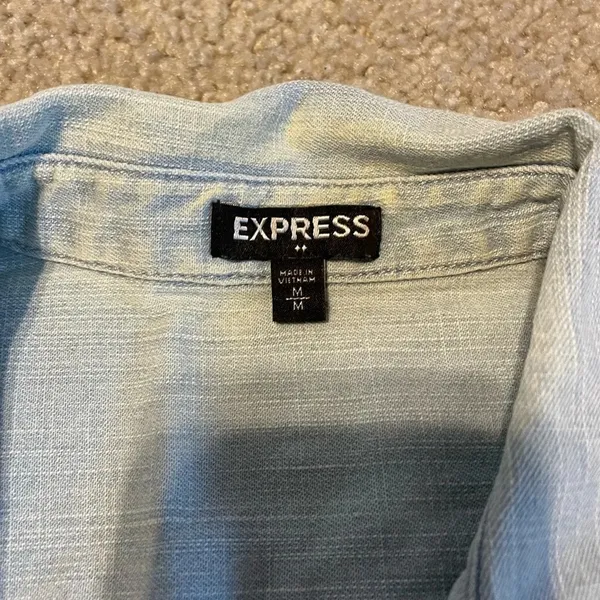Express denim button down shirt‎ - Image 3