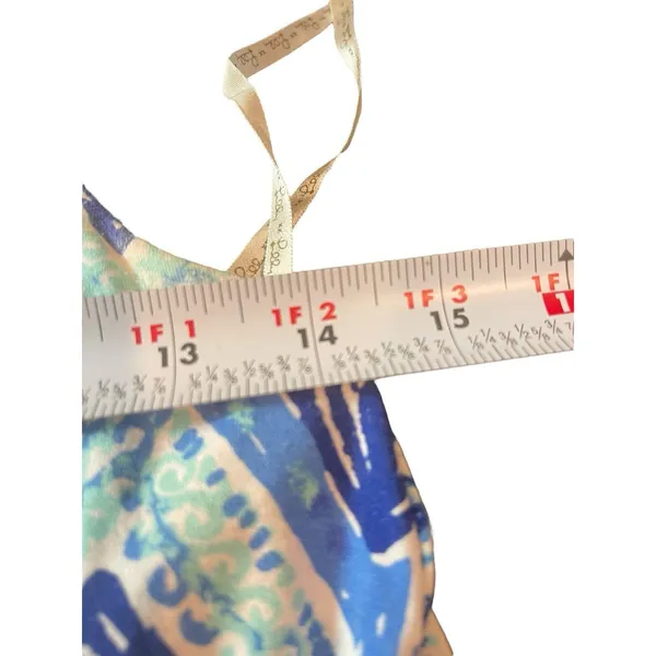Lilly Pulitzer Braided Halter Dress Pink Blue Geometric Print Shift Dress XXS - Image 11