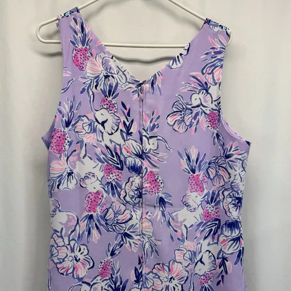 Lilly Pulitzer Trunks in the Air Ronnie Dress 14 Coastal Preppy Resort Purple - Image 7