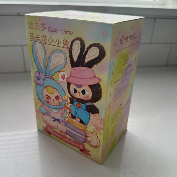 Baby Three Macaron Cute Bunny Blind Box Plush Bag Clip New Sealed‎ Kawaii Charm - Image 11