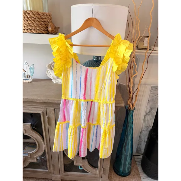 Alden Adair Amora Dress Womens Yellow Multi S - Image 2