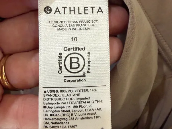 Athleta Brooklyn Women's Mid Rise Ankle Utility Pants Taupe Size 10 - Image 9