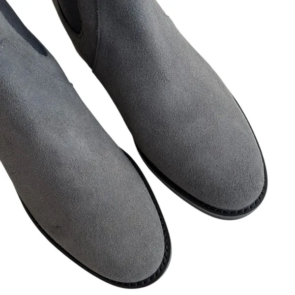 NWT Cole Haan Waterproof Leather Ankle Boots Grey Size 5 1/2 - Image 4