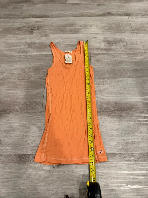 Hollister Y2K Ribbed Orange Tank Size Medium - Image 3