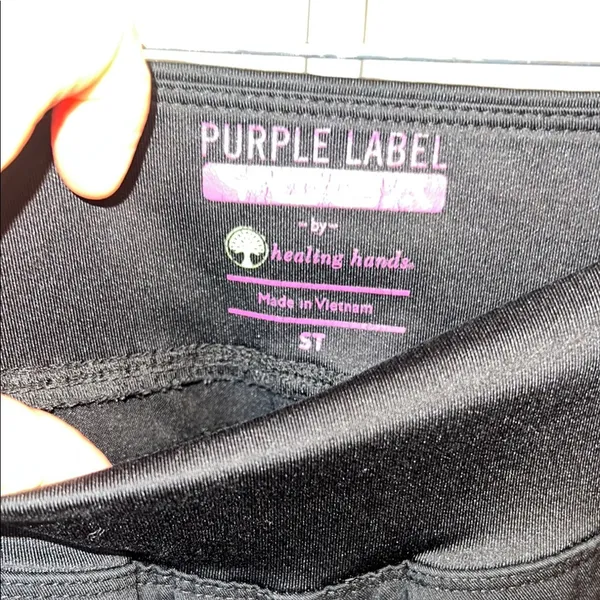 Purple Label Black Cargo Jogger‎ Pants Size undefined - Image 2