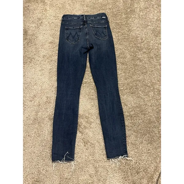 MOTHER The Looker Ankle Fray Jeans Hot Springs Size 25 - Image 7