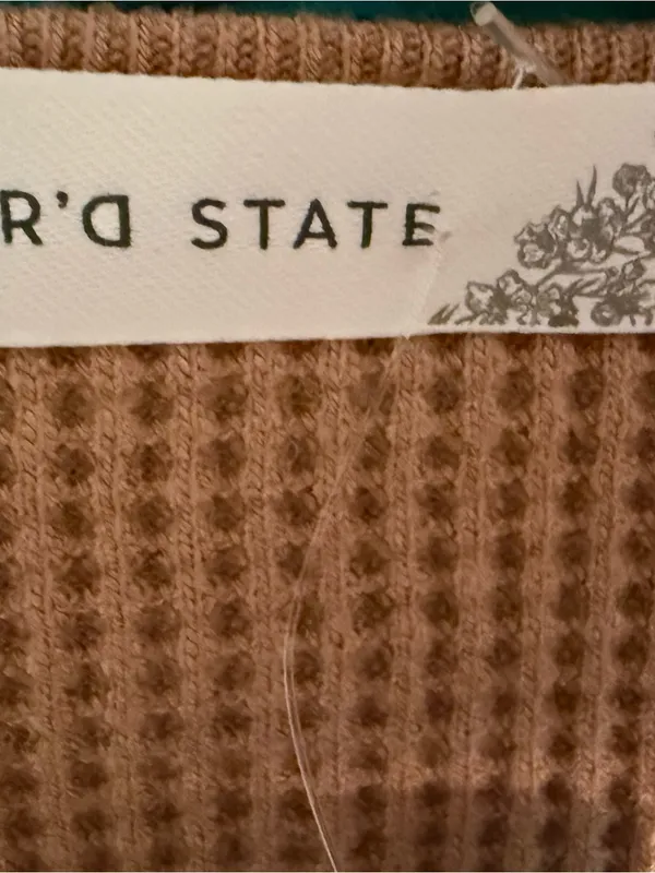 Altar’d State Waffle Knit Henley - Image 4