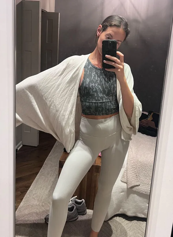 lululemon cream colored wrap Shaw sweater  - Image 7