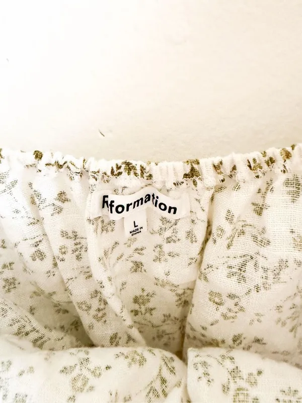 Reformation Pimento Linen Top Size L - Image 7