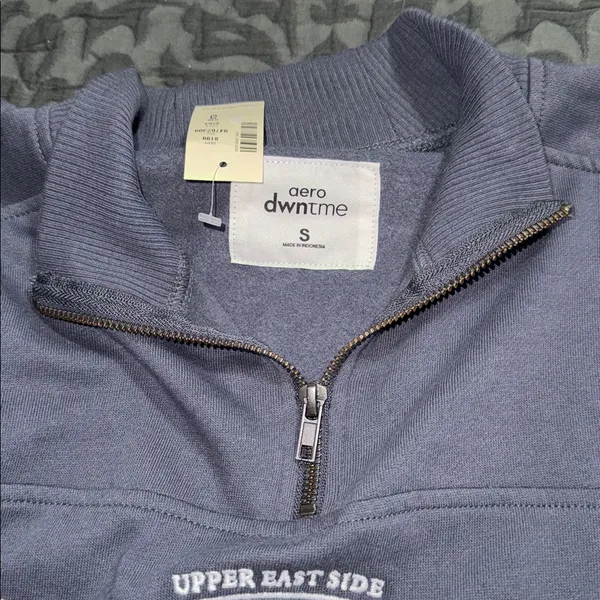 Aeropostale size small New York Racquet Club Quarter-Zip Sweatshirt relaxed fit - Image 12