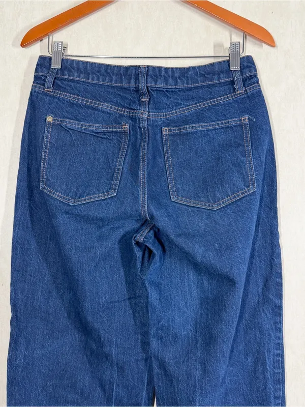 Kate Spade X Target Women’s High Rise Straight Leg Wide Cuff Jeans Dark Wash 6 - Image 7