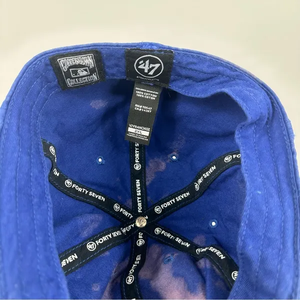 47 Brand Texas Rangers Custom Bleach Splatter Dad Hat 2XL Baseball - Image 7