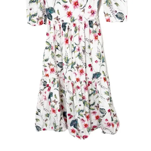 Ivy City Co Cora white floral dress Size XS - Image 3