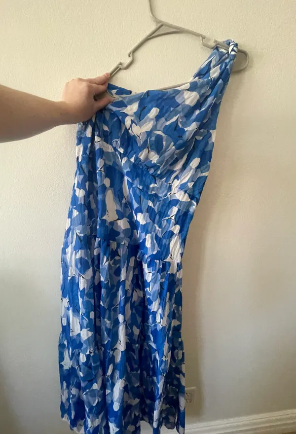 Billy J Blue Floral Dress - Image 3