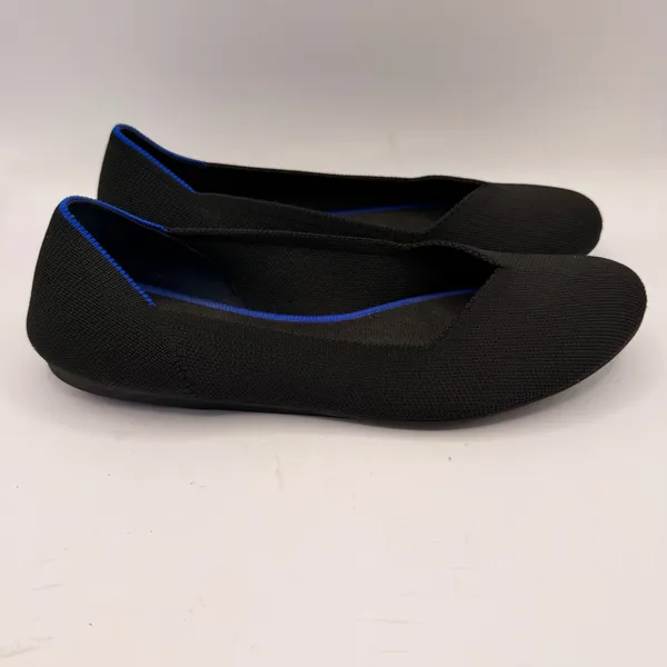 Rothy's The Flat Black Solid Round Toe Knit Ballet Flats Womens Size 10.5 - Image 2