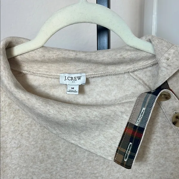 J. Crew Cream Cowl Neck Sweater with‎ Relaxed Fit - Image 2