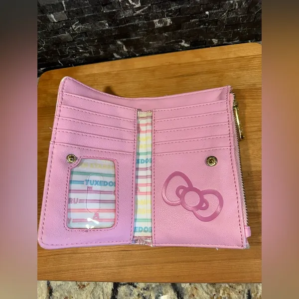Sanrio Hello Kitty and Friends Kawaii Loungefly Pink Bifold Wallet - Image 6