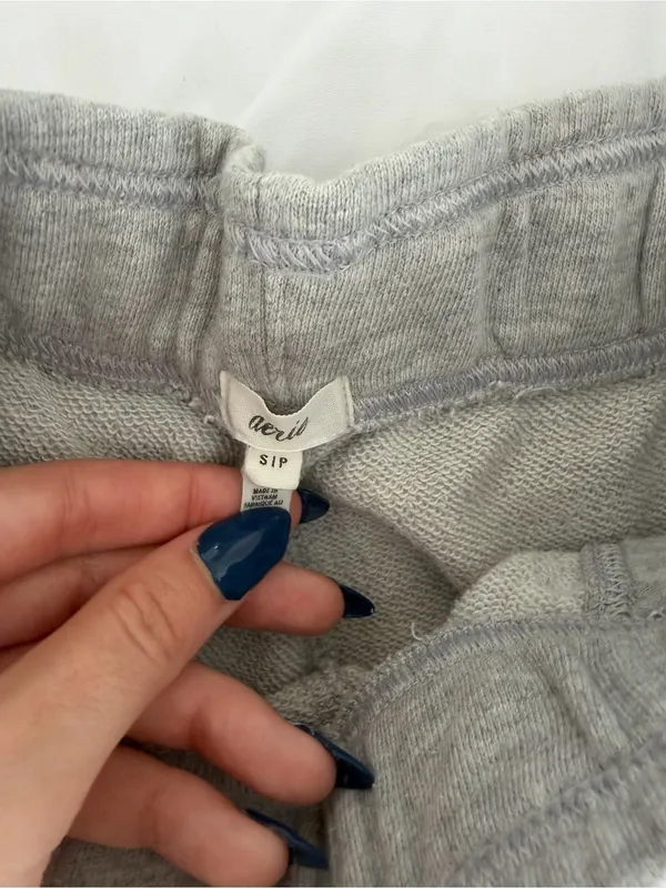 aerie Light Gray Athletic Lounge Shorts - Image 2