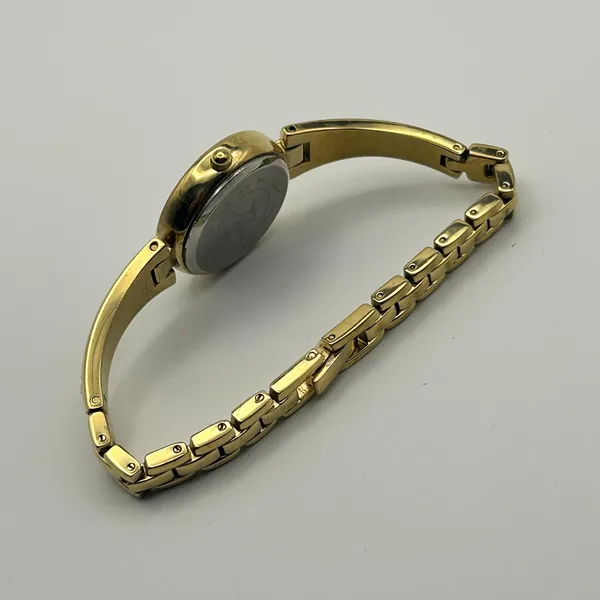 Armitron Now Gold Tone Crystal Bezel Mother Pearl Women’s Watch New Battery - Image 5