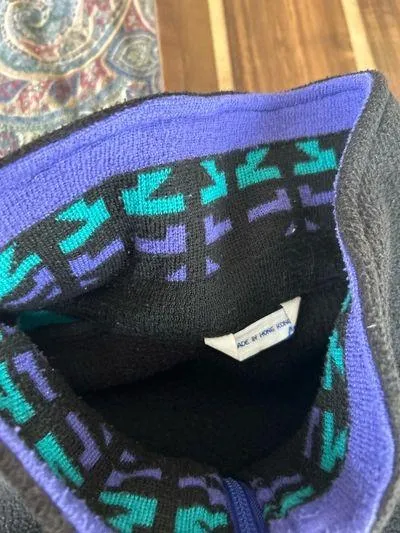 90s fleece zip up Black Size M - Image 7