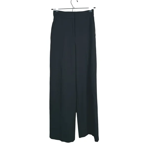 Aritzia Effortless Pant Wide Leg Trouser Size 00 Black Office Career Pleated - Image 2