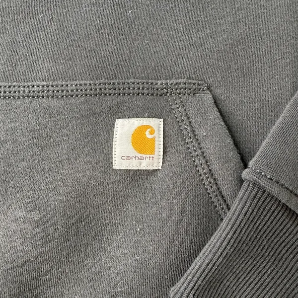 Carhartt Womens Relaxed Fit Fleece Hoodie Black Sweatshirt Size Large L 12-14 - Image 3