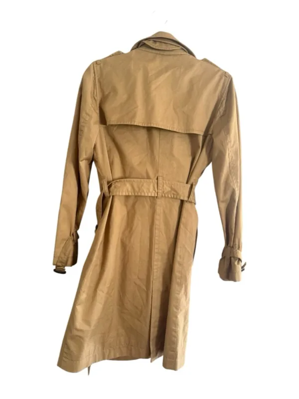 Women's J.Crew Tan Trench Coat Size 2 - Image 4